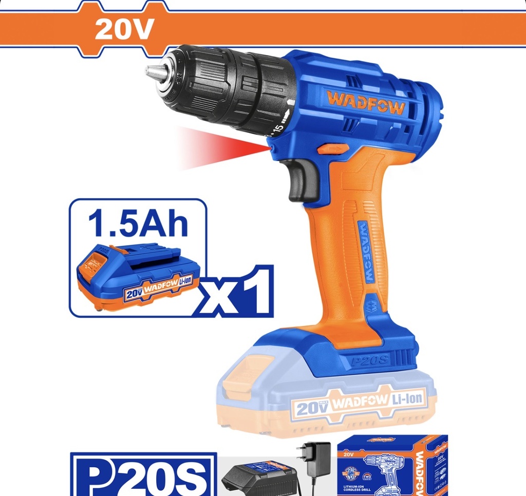 WADFOW CORDLESS DRILL 20V -220V/WCDP518-CHINA