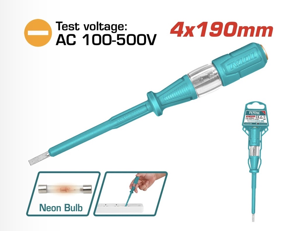 TOTAL ELECTRIC TESTER 4X190MM 100-500V BIG - THT291908