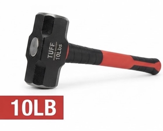 TUFF SLEDGE HAMMER 10LB FIBER HANDLE-INDIA