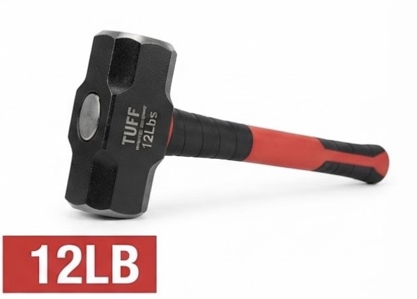 TUFF SLEDGE HAMMER 12LB FIBER HANDLE-INDIA