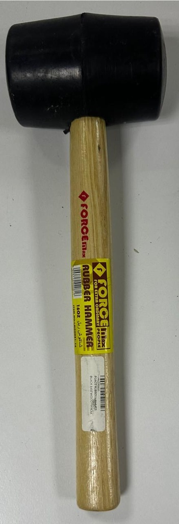 FORCE RUBBER HAMMER BLACK 160Z WOOD HANDLE - LMGH021-14