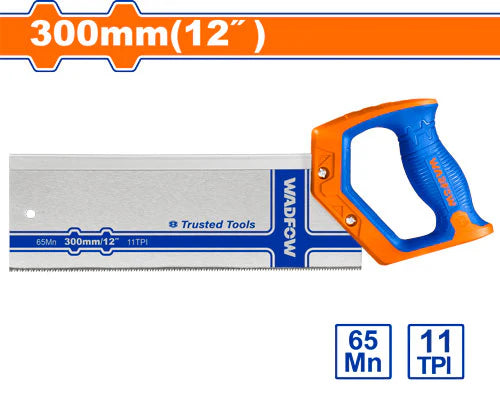 WADFOW HACKSAW FRAME 12" 300MM ORANGE/BLUE HANDLE