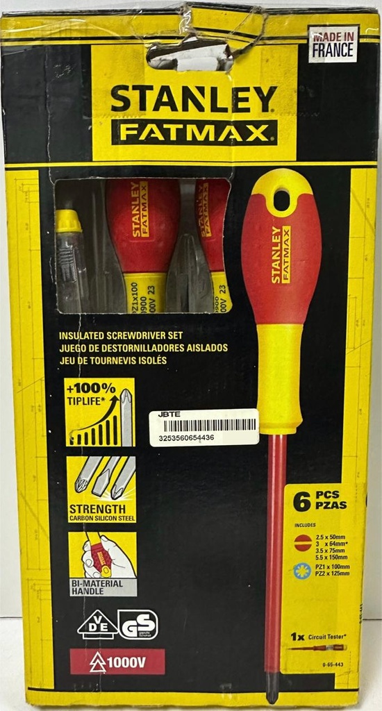 STANLEY FATMAX SCREW DRIVER SET 6PCS-FRANCE