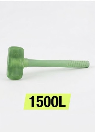 TRANSPARENT RUBBER HAMMER GREEN 1500L-CHINA