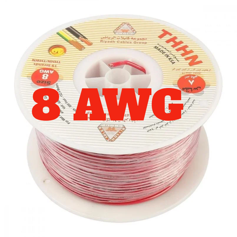 RIYADH ELECTRIC WIRE RED - 8 AWG 10MM-KSA