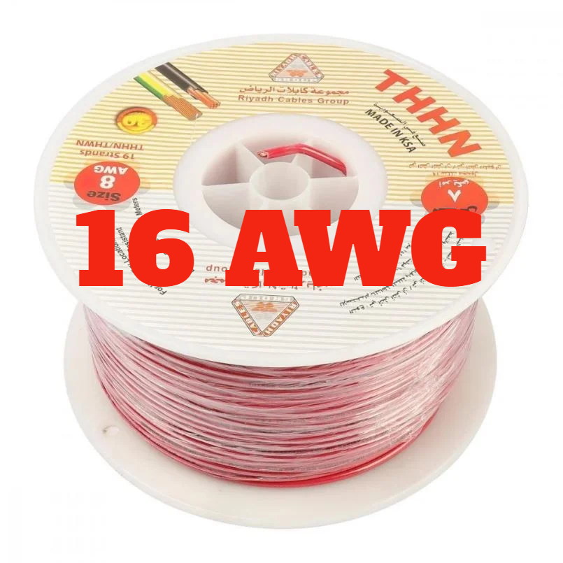RIYADH ELECTRIC WIRE RED - 16 AWG -KSA