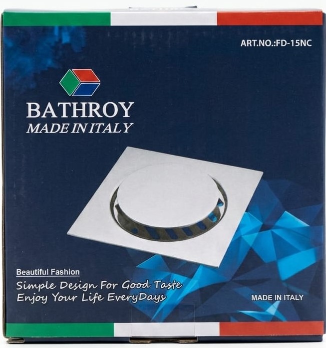 BATHROY SAFAYA 15X15 STEEL-ITALY/FD-15NC