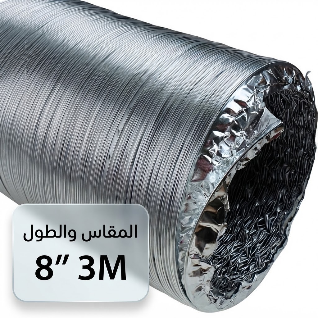 ALUMINIUM FLEX HOSE - 8'' 3M (AFS) SEMIFLEX - TURKEY