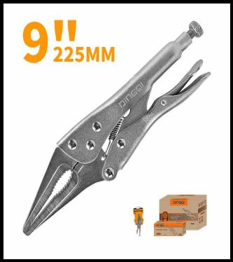 DINGQI LONG NOSE LOCKING PLIER 9" 225MM-CHINA/27004