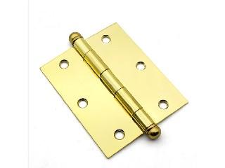LION BALL SHIQIU DOOR HINGES 4"X3.5"X3MM 4BB GP GOLD -CHINA-265-75