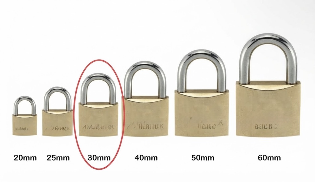MAXCO BRASS PAD LOCK 30MM-CHINA/M1002