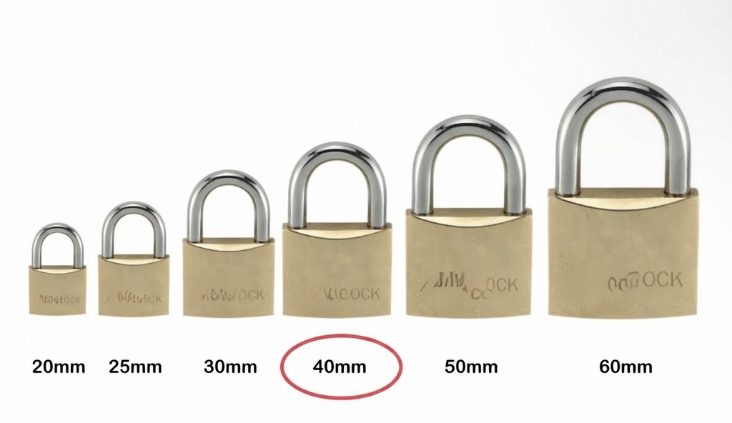MAXCO BRASS PAD LOCK 40MM-CHINA/M1003