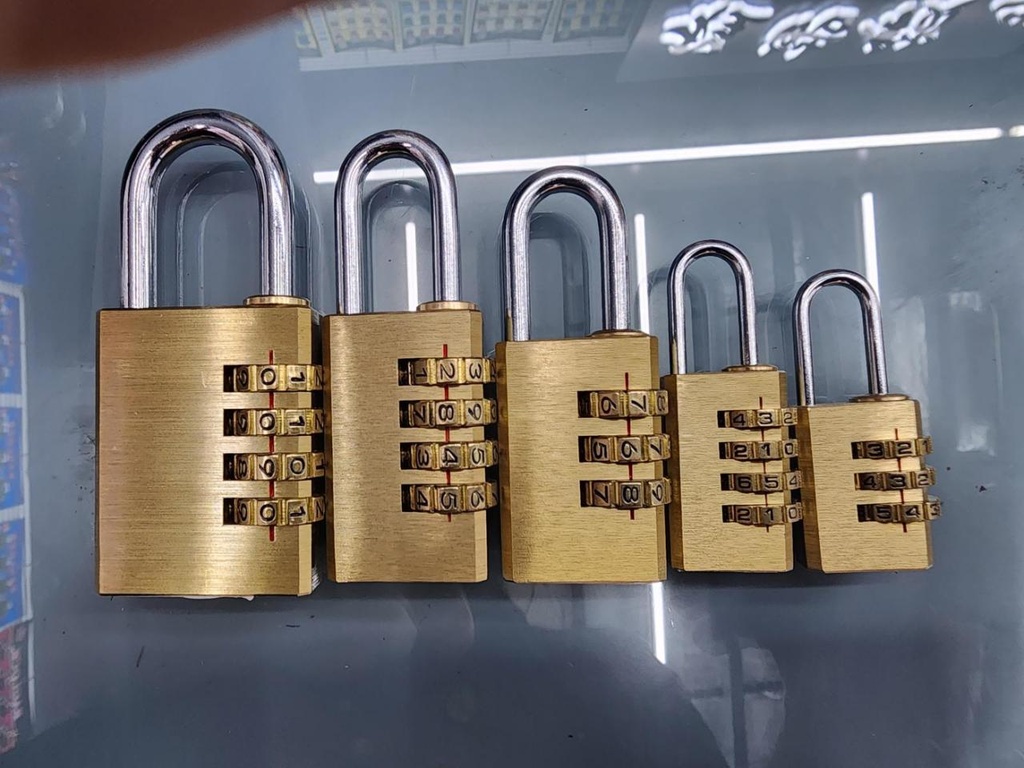 KLOCKS COMBINATION PAD LOCK BRASS-CHINA/QB/T1918-2011