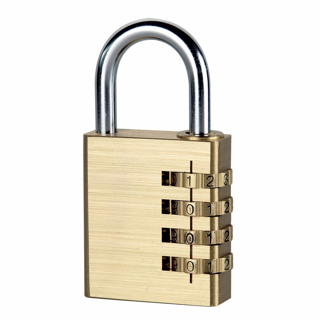 KLOCKS COMBINATION PAD LOCK BRASS-CHINA/QB/T1918-2011