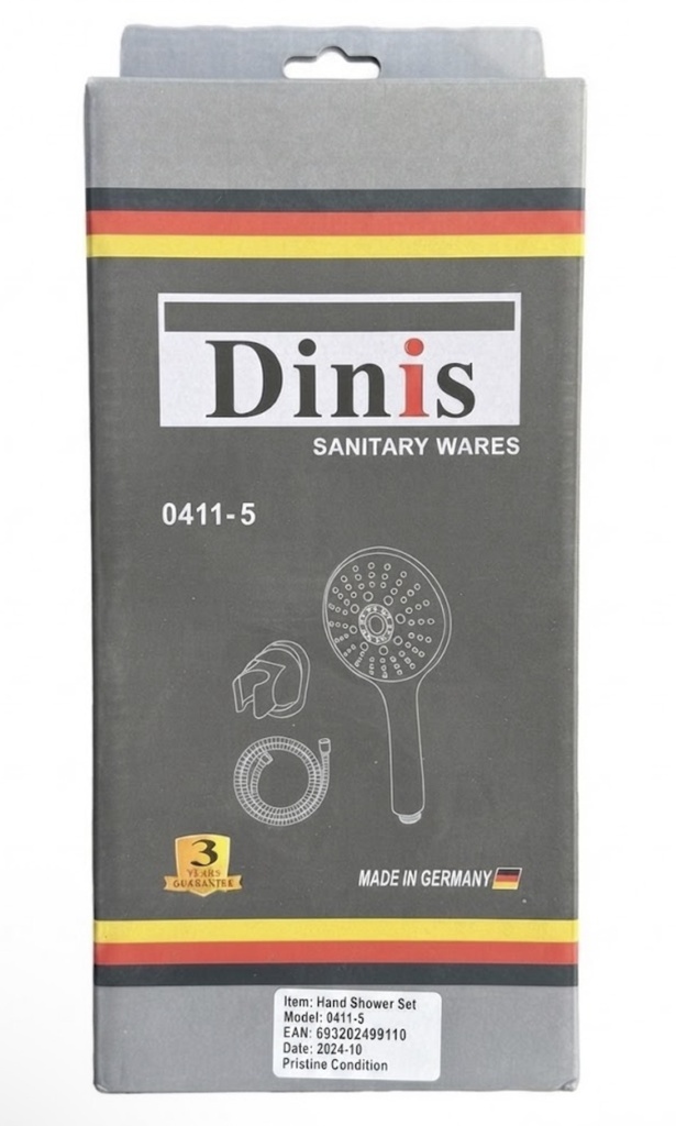 DINIS HAND SHOWER SET SILVER -ITALY/0411-5