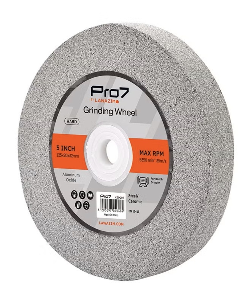 LAWAZIM GRINDING WHEEL HARD  5" 125X20X32MM-CHINA/K20098