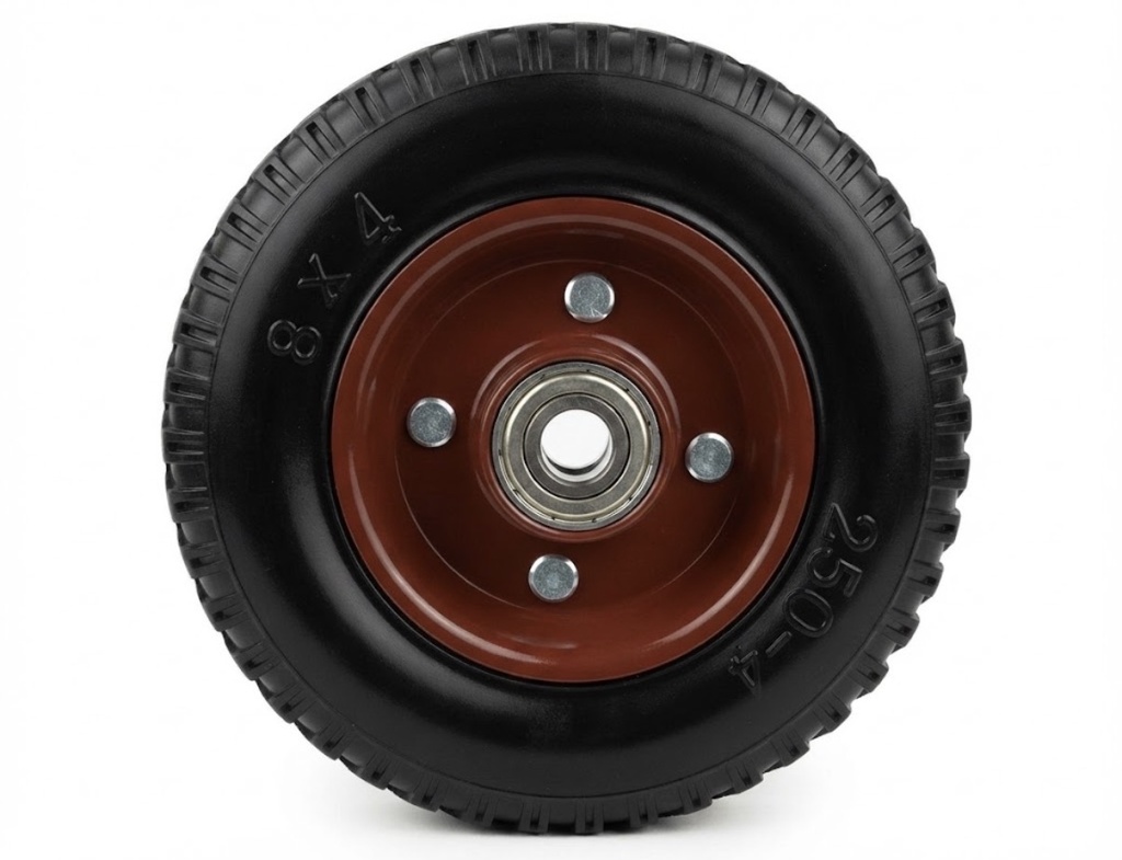 BMB WHEEL BALADIYAH 8" 250-4 8X4 W-OUT BASE RED/BLACK -CHINA/1043-002