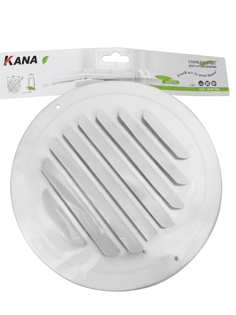 KANA S.STEEL AIR DIFFUSER 4" WITH FILTER WHITE  -CHINA/KA-67308