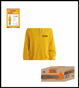 DINGQI RAIN COAT YELLOW (XXL) -CHINA/IF0100XXL