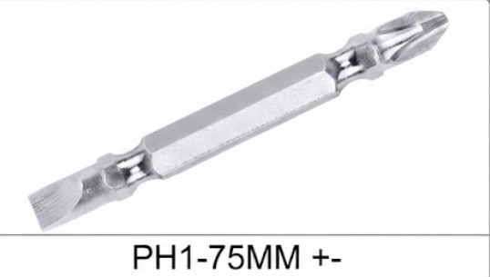 SCREW DRIVER BIT PH1-75MM +-CHINA/0170-3