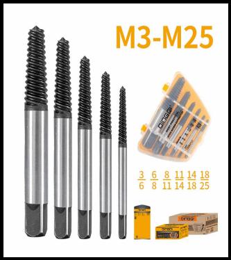 DINGQI MOST PRACTICAL 6PCS SCREW EXTRACTOR M3-M22-CHINA/13060102