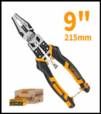 DINGQI MULTIFUCTIONAL COMBINATION PLIERS 9"/215MM 5IN1-CHINA/AE01101
