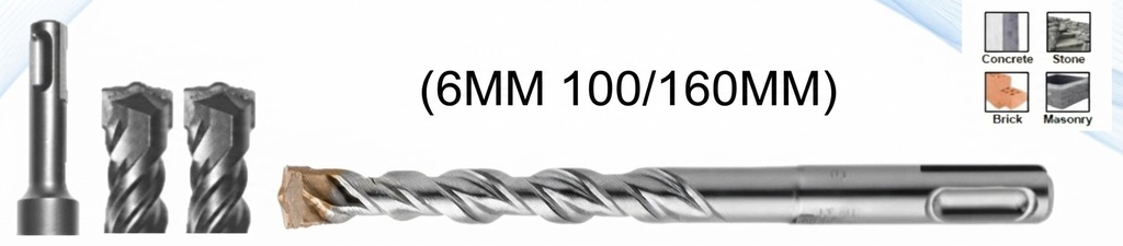 TOXMAN HILTI DRILL BIT 6MM 100/160MM -CHINA/T1-1503