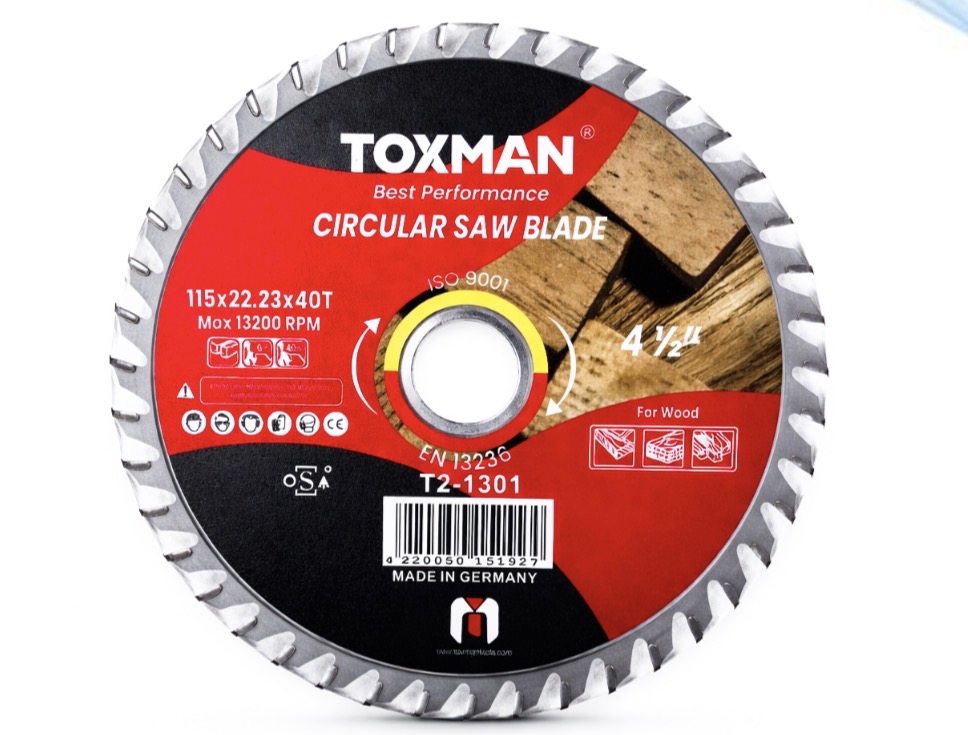TOXMAN CIRCULAR SAW BLADE 4.5" 115X40X22.23MM