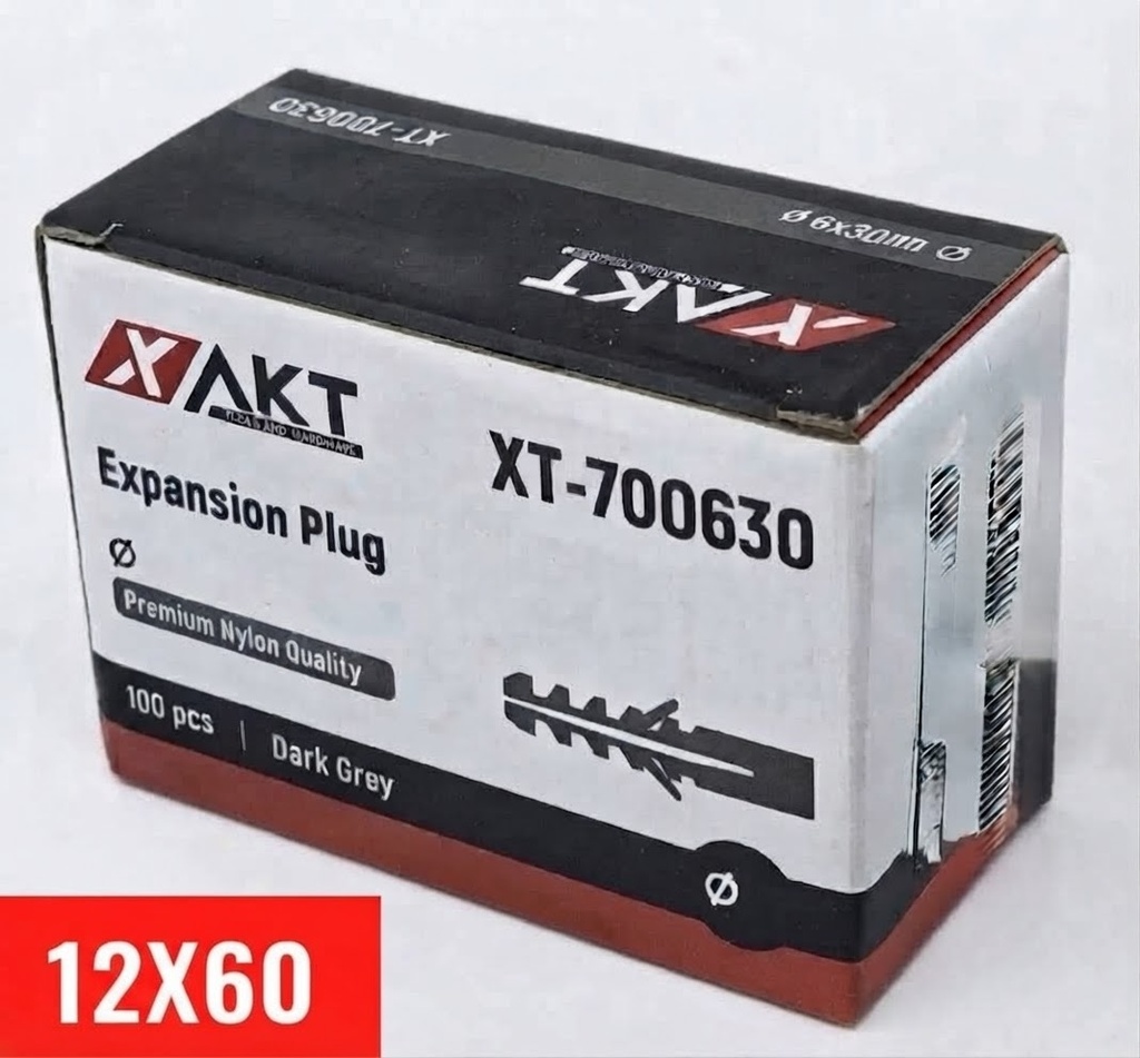 XAKT EXPANSION PLUG 12X60 W-OUT HEAD-CHINA/701260