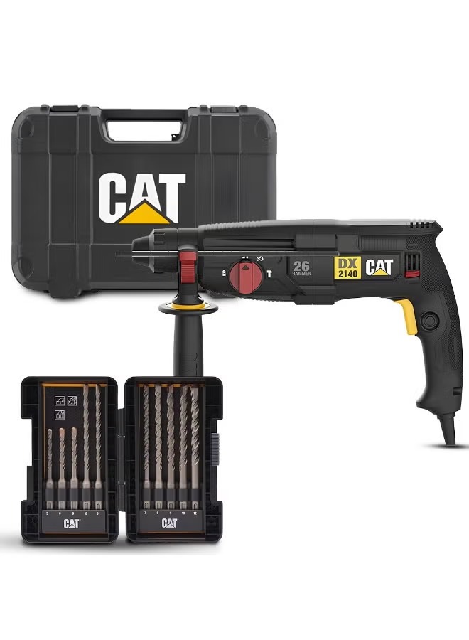 ELECTRIC ROTARY HAMMER DRILL 3 FUNCTIONS 26 MM 800W DX2140 CAT