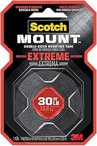 [ تيب لزق ]  3M SCOTCH DOUBLE-SIDED MOUNTING TAPE RED 30LB 13.6KG - USA 