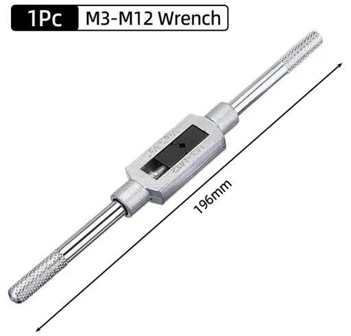 [ M3-M12 مقبض مفتاح الربط ]  ADJUSTABLE DIE TAP WRENCH HANDLE M3-M12 (1/16"-1/2")-CHINA 