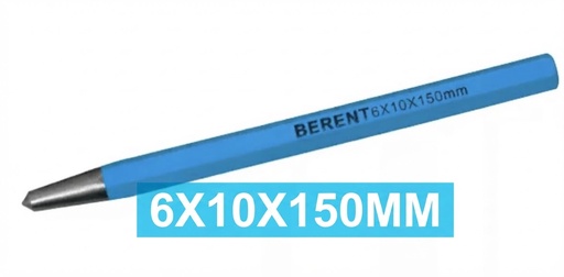 [‏6X10X150MM]  BERENT CENTER PUNCH 6X10X150MM - BT3104 