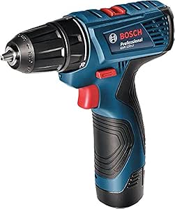 [   لاسلكي مثقاب12 ]  BOSCH PROFESSIONAL CORDLESS DRILL 12V 10MM 220V-GSR 120-LI 