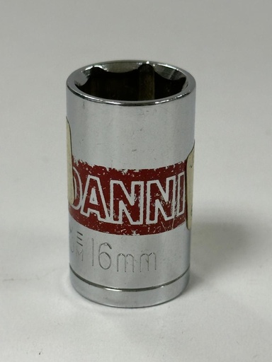[  دانينوCR-V 16MM SHORT  مقبسC/VANADIUM ]  DANNIO CR-V 16MM SHORT SOCKET C/VANADIUM 