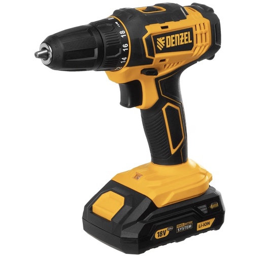 [ CDL-18-02BM ]  DENZEL BATTERY CORDLESS DRILL 18V - CDL-18-02BM 