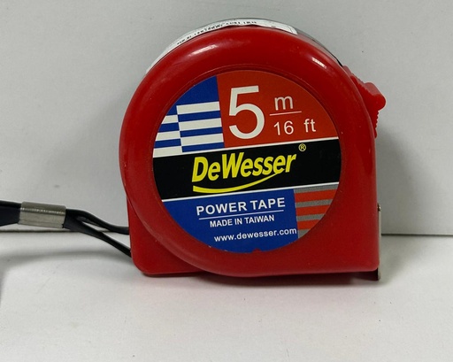  DEWESSER MEASURING TAPE 5MTR 16FT - TAIWAN 