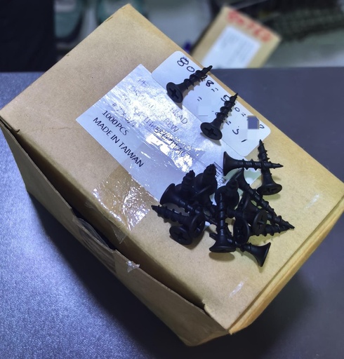 [ برغي 7*3/4 ]  DRYWALL SCREW COARSE BLACK - 091-7X3/4 