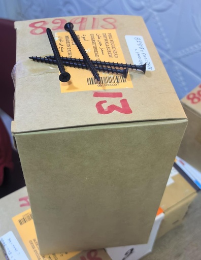 [ برغي جدار اسود ]  DRYWALL SCREW COARSE BLACK - 091-8X3 