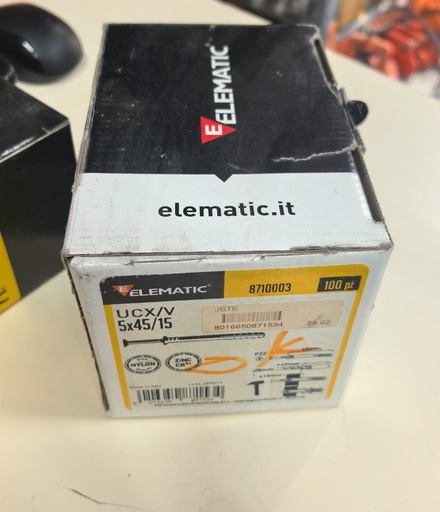 [ ELEMATIC FISHER  مع مزلاج 5X45 -  ايطالي ]  ELEMATIC FISHER WITH BOLT  5X45 - ITALY 