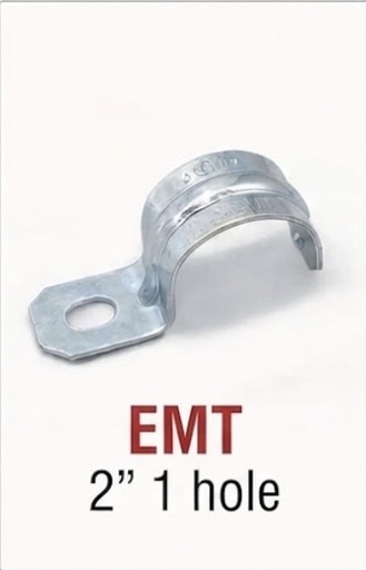 [ 2" دبوس حديد ]  EMT CLIP 1 HOLE 2" 