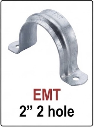 [ EMT  دبوس حديد2  فتحة 2انش ]  EMT CLIP 2 HOLE 2" 