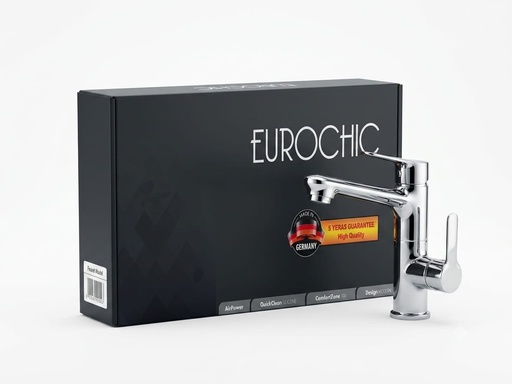 [ EU-201 - خلاط مطبخ ]  EUROCHIC KITCHN MIXER FLEX PUL-OUT SPOUT - EU-201 