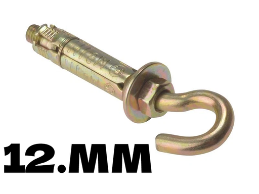 [ EXPANSION  مزلاج خطاف نوع 12 ملم(12X100) ]  EXPANSION BOLT HOOK TYPE 12MM (12X100) 