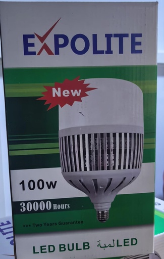 [ لمبة ليد 100وات 220 فولت ]  EXPOLITE LED BULB T-SHAPE 100W 220V 8500K DAYLIGHT 