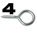[ NO-4 ]  EYE HOOK SCREW NO-4 