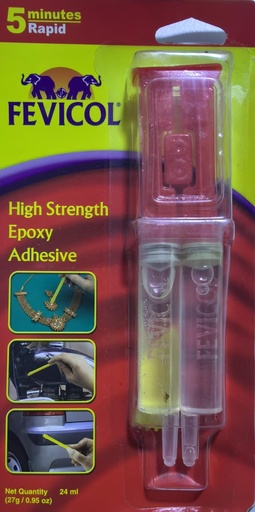 [ FEVICOL 5 MINUTES RAPID EPOXY 27G ]  FEVICOL 5 MINUTES RAPID EPOXY 27G - INDIA 