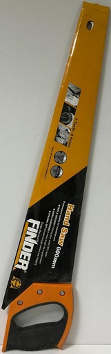 [ FINDER  يدوي منشار 600 مم اسود&  برتقالي مقبض ]  FINDER HAND SAW 600MM BLACK & ORANGE HANDLE 