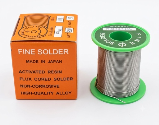 FINE SOLDER WIRE 0.8MM/1.2MM 250G - JAPAN