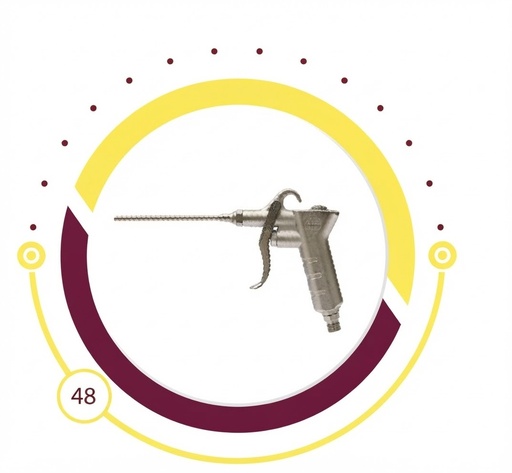 [  قوة هواءBLOW  مسدس طويلةNOZZLE ]  FORCE AIR BLOW GUN LONG NOZZLE - LMGU042-B 